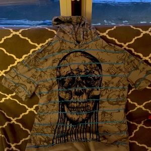 Skull hoodie t shirt